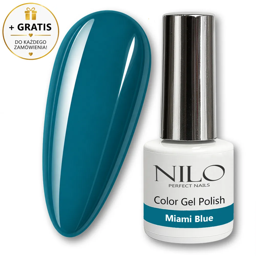 Lakier Hybrydowy Miami Blue - NILO no.120